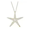 Silver starfish necklace gold plated - Nauticalgifts product image