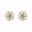 Silver earrings with gold plated sea urchins - Nauticalgifts product image