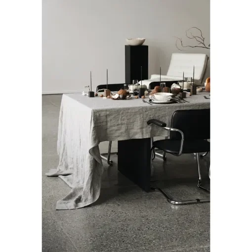 140x250 cm Linen Tablecloth, checks and stripes pattern colors product image