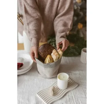 15x17 cm, Linen Kitchen Storage Basket, medium weight product image