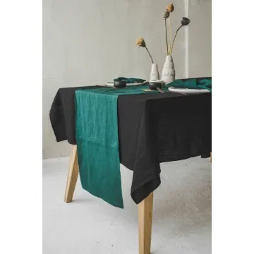 45x220cm, Linen Table Runner without Pleats, plain color product image