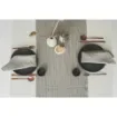 45x220cm, Linen Table Runner without Pleats, checks and stripes patter colors product image