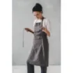 One size,Bib Linen Apron, checks and stripes pattern colors product image