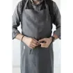 One size, Unisex Linen Apron,  checks and stripes pattern colors product image