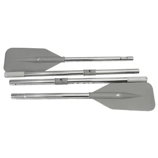 Pair of perforated aluminium dinghy oars product image