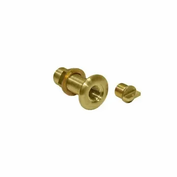 Brass drain plug with cap product image