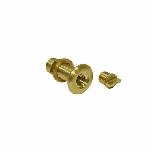 Brass drain plug with cap product image