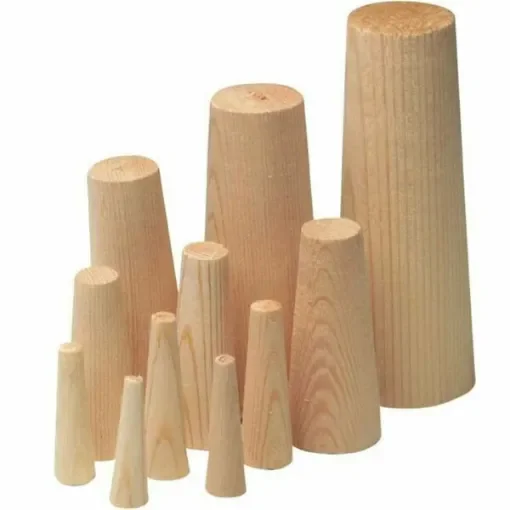 Wooden cork stopper kit 10 pcs product image