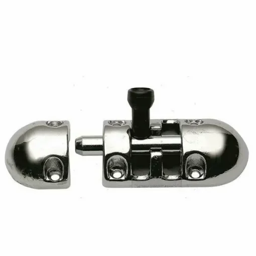 Silenced chrome-plated brass deadbolt product image