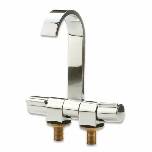 Faucet with flat-barrel mixer product image