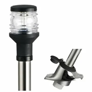 Light with rod and stainless steel snap-on base 60 cm product image