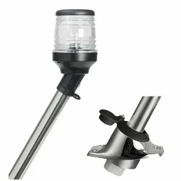 Light with removable rod and stainless steel base product image