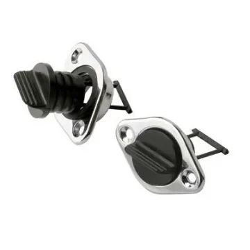 Oval drain plug in chrome-plated brass product image