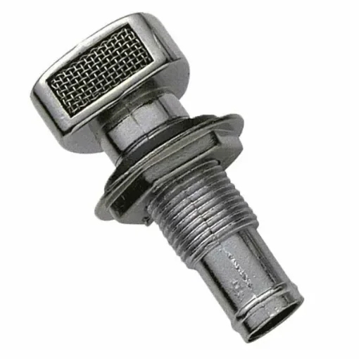 Straight chrome-plated brass petrol vent product image