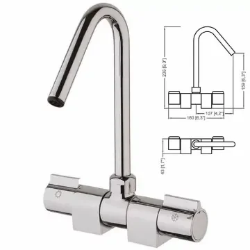 EXTREME fold-down mixer tap product image