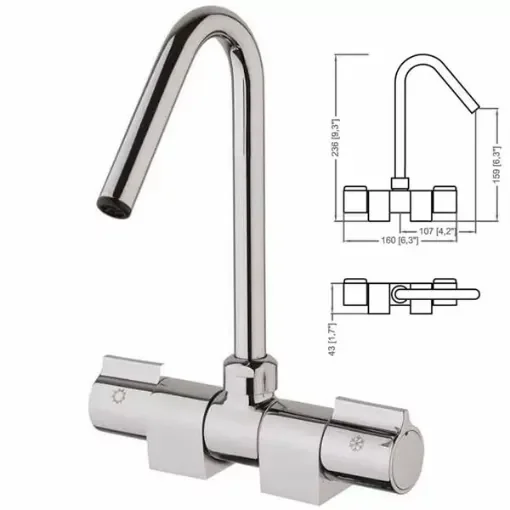 EXTREME fold-down mixer tap product image