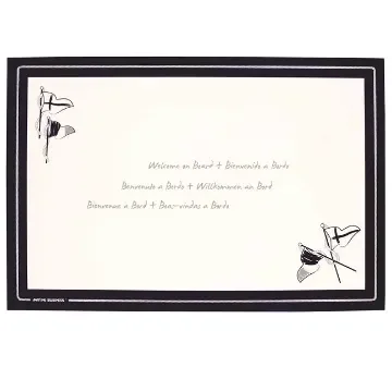 Marine Business Welcome On Board placemat product image