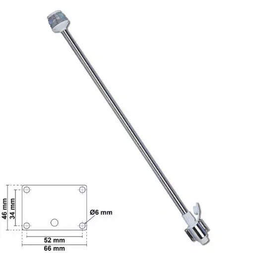 360 light on wall-mounted removable stainless steel rod product image