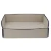 Collection Hugo Soft Pin Tray In Beige Smooth Leather With Diamond Quilting -  18,5cm x  18,5cm x  4,0cm - Weight : 180 Gr - Gordon & Gaia product image