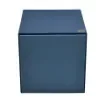 Collection Armand Ocean Blue Leather Wastepaper Basket - Size Medium -  20,00cm x  20,00cm x  23,50cm - Weight : 950 Gr - Gordon & Gaia product image
