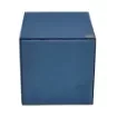 Collection Armand Blue Leather Wastepaper Basket - Size Medium -  20,00cm x  20,00cm x  23,50cm - Weight : 950 Gr - Gordon & Gaia product image