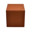 Collection Armand Light Brown Leather Wastepaper Basket - Size Medium -  20,00cm x  20,00cm x  23,50cm - Weight : 950 Gr - Gordon & Gaia product image