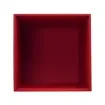 Collection Armand Red Leather Wastepaper Basket - Size Large -  23,00cm x  23,00cm x  30,50cm - Weight : 1370 Gr - Gordon & Gaia product image