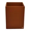 Collection Armand Light Brown Leather Wastepaper Basket - Size Large -  23,00cm x  23,00cm x  30,50cm - Weight : 1370 Gr - Gordon & Gaia product image