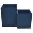 Collection Armand Blue Leather Wastepaper Basket - Size Large -  23,00cm x  23,00cm x  30,50cm - Weight : 1370 Gr - Gordon & Gaia product image