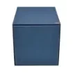 Collection Armand Blue Leather Wastepaper Basket - Size Large -  23,00cm x  23,00cm x  30,50cm - Weight : 1370 Gr - Gordon & Gaia product image