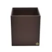 Collection Armand Dark Chocolate Leather Wastepaper Basket - Size Medium -  20,00cm x  20,00cm x  23,50cm - Weight : 950 Gr - Gordon & Gaia product image