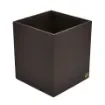 Collection Armand Dark Chocolate Leather Wastepaper Basket - Size Medium -  20,00cm x  20,00cm x  23,50cm - Weight : 950 Gr - Gordon & Gaia product image