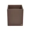 Collection Armand Taupe Gray Leather Wastepaper Basket - Size Medium -  20,00cm x  20,00cm x  23,50cm - Weight : 950 Gr - Gordon & Gaia product image