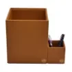 Collection Armand Cinnamon Leather Wastepaper Basket - Size Medium -  20,00cm x  20,00cm x  23,50cm - Weight : 950 Gr - Gordon & Gaia product image