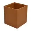 Collection Armand Cinnamon Leather Wastepaper Basket - Size Medium -  20,00cm x  20,00cm x  23,50cm - Weight : 950 Gr - Gordon & Gaia product image