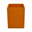 Collection Armand Orange Leather Wastepaper Basket - Size Large -  23,00cm x  23,00cm x  30,50cm - Weight : 1370 Gr - Gordon & Gaia product image