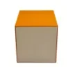 Collection Armand Orange Leather Wastepaper Basket - Size Large -  23,00cm x  23,00cm x  30,50cm - Weight : 1370 Gr - Gordon & Gaia product image