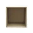 Collection Armand Beige Leather Wastepaper Basket - Size Medium -  20,00cm x  20,00cm x  23,50cm - Weight : 950 Gr - Gordon & Gaia product image