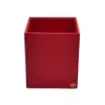Collection Armand Red Leather Wastepaper Basket - Size Medium -  20,00cm x  20,00cm x  23,50cm - Weight : 950 Gr - Gordon & Gaia product image