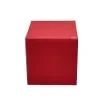 Collection Armand Red Leather Wastepaper Basket - Size Medium -  20,00cm x  20,00cm x  23,50cm - Weight : 950 Gr - Gordon & Gaia product image