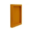 Collection Marius Square Leather Tray Color Orange - Small Size -  30cm x  30cm x  3,5cm - Frame 2.5cm - Weight : 1110 Gr - Gordon & Gaia product image
