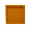 Collection Marius Square Leather Tray Color Orange - Small Size -  30cm x  30cm x  3,5cm - Frame 2.5cm - Weight : 1110 Gr - Gordon & Gaia product image
