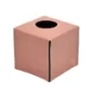 Collection Paul - Sandalo Leather Cover For Square Tissue Box -  13cm x  13cm x  12cm - Weight : 240 Gr - Gordon & Gaia product image