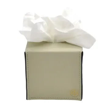 Collection Paul - Gregale Leather Cover For Square Tissue Box -  13cm x  13cm x  12cm - Weight : 240 Gr - Gordon & Gaia product image