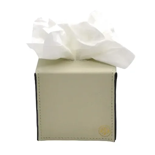 Collection Paul - Gregale Leather Cover For Square Tissue Box -  13cm x  13cm x  12cm - Weight : 240 Gr - Gordon & Gaia product image