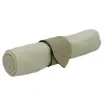 Collection Nadine - Beige Leather Napkin Ring With Button Closure - Per Pair - Gordon & Gaia product image