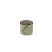 Collection Nadine - Beige Leather Napkin Ring With Button Closure - Per Pair - Gordon & Gaia product image