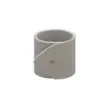 Collection Nadine - Bianco Leather Napkin Ring With Button Closure - Per Pair - Gordon & Gaia product image
