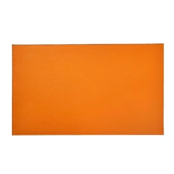 Collection Armand - Orange Leather Desk Pad - Size S -   50,0cm x  35,0cm - Weight : 410 Gr - Gordon & Gaia product image