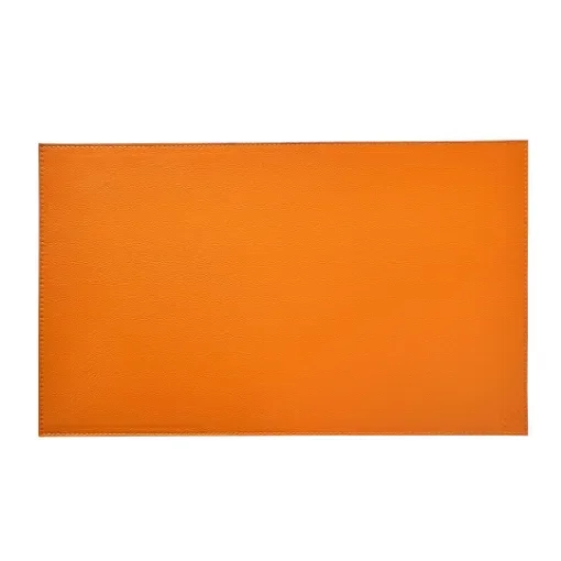 Collection Armand - Orange Leather Desk Pad - Size S -   50,0cm x  35,0cm - Weight : 410 Gr - Gordon & Gaia product image